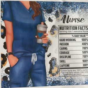Brand New 20 oz skinny tumbler "Nurse"